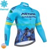 Radtrikot Winter Thermal Fleece Astana Qazaqstan 2024 N001